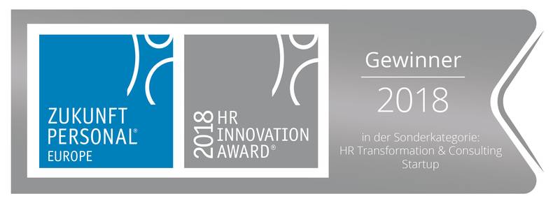 Laur&eacute;at du HR Innovation Award 2018 dans la cat&eacute;gorie HR Transformation & Consulting Startup