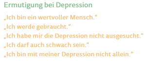 Gedanken depressiver Menschen