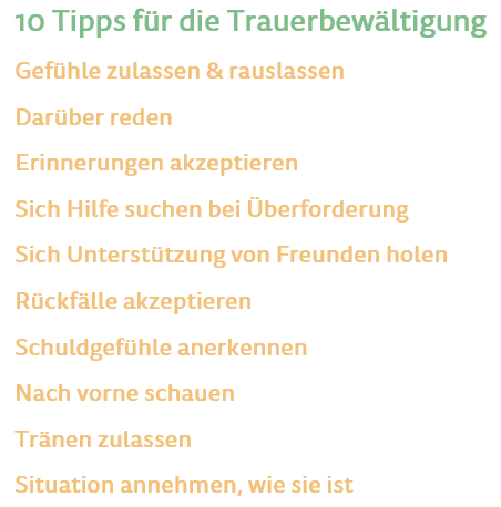 Trauerbewältigung - Tipps Zur Überwindung Von Verlusten