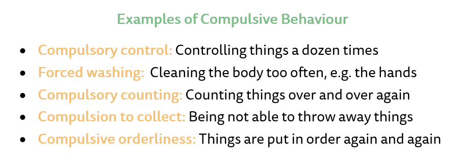 Examples of compulsive behaviour