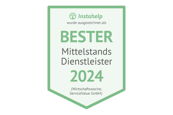 Instahelp ist beliebtester Dienstleister des Mittelstands